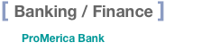 [ Banking / Finance ]          ProMerica Bank